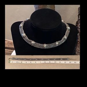 Gun Metal With Charms Choker